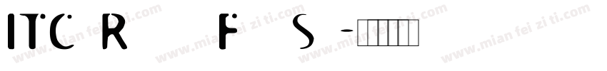 ITC Roswell Four Sma字体转换